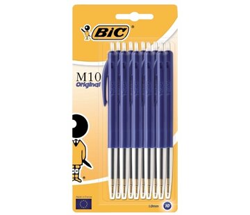 Bic M10 balpennen - 10 x blauw