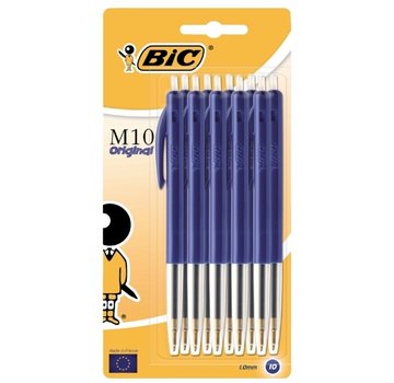 Bic M10 balpennen - 10 x blauw