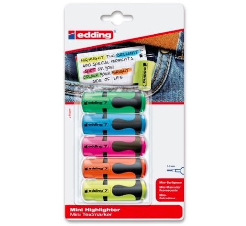 Edding Mini highlighter - 5 stuks