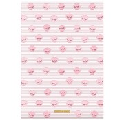 Little Diva A4 ruitjes schrift - schelpen