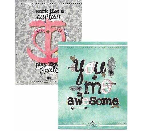 100% Sugar A5 lijntjes schriften