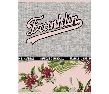 Franklin & Marshall 1+1 GRATIS A4 ruitjes schrift - flowers