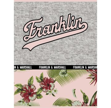 Franklin & Marshall 1+1 GRATIS A4 ruitjes schrift - flowers