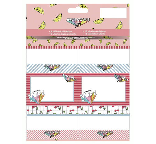 Awesome Schooletiketten - nope