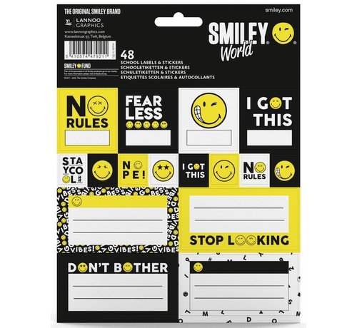 Smileyworld Schooletiketten en stickers - boy