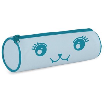 Bubble cute Etui rond - turquoise