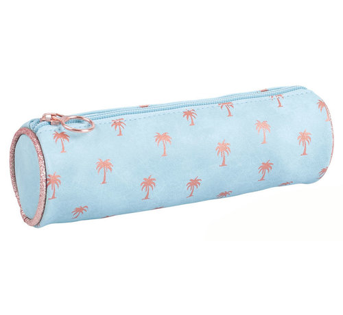 Midnight Gold Schooletui - lichtblauw