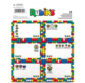 Rubik's 18x Etiketten - Rubik cube
