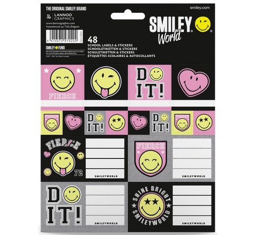 Smileyworld Girls schooletiketten en stickers