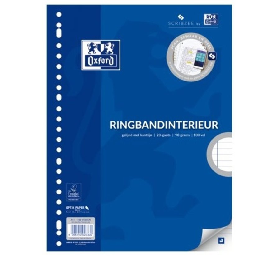 Ringband papier - gelinieerd