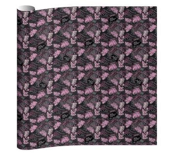 O'Neill Kaftpapier - leaves black/pink