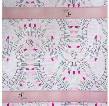 Supertrash Kaftpapier - lipstick roze