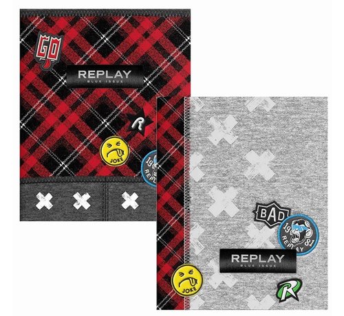 Replay A5 lijntjes schriften - schots