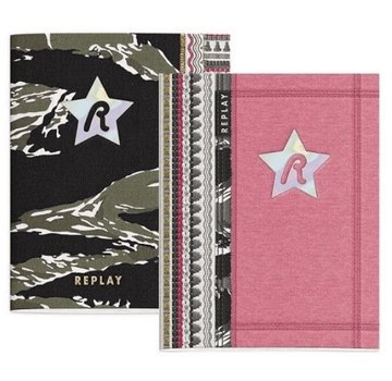 Replay A5 schriften - pink camo