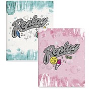 Replay A5 schriften - pink blue