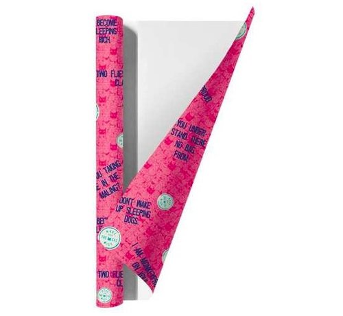 Make that the cat wise Kaftpapier MTTCW - roze