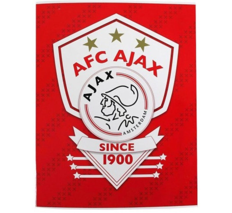 Ajax since 1900 ruitjes schrift