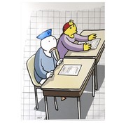 Fokke & Sukke A4 ruitjes schrift - 1 + 1 gratis!