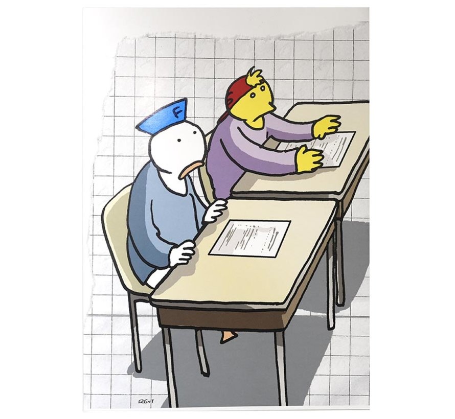 A4 schrift geruit - 1 + 1 gratis!