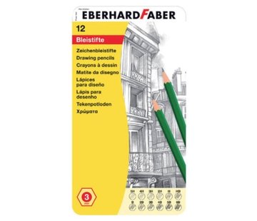 Eberhard Faber Grafietpotloden in blik - 12st