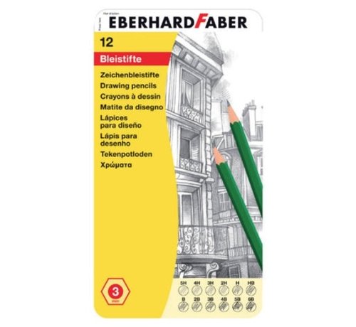 Eberhard Faber Grafietpotloden in blik - 12st