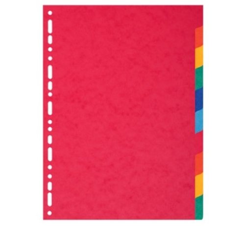 Exacompta Tabbladen gekleurd karton - 10 delig extra dik