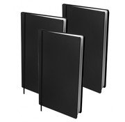 Dresz Voordeelpak rekbaar kaft - A4 zwart 3x