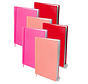 Voordeelpak rekbaar kaft H - A4 rood/roze 6x