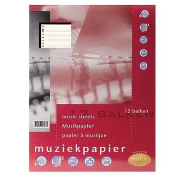 Multo Muziekpapier - notenbalk papier