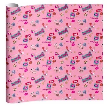 Paul Frank Kaftpapier  - roze