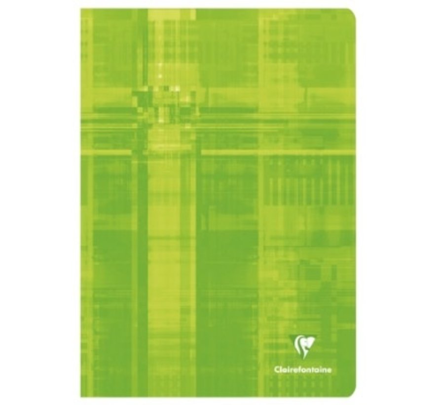 Gekleurd A4 ruitjes schrift met kantlijn