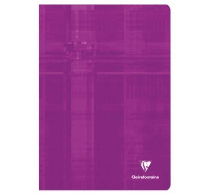 Gekleurd A4 ruitjes schrift met kantlijn