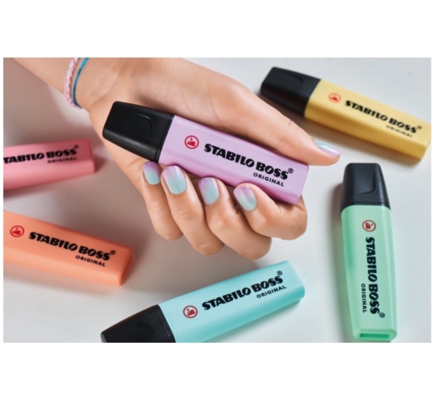 Boss pastel markeerstiften - 8 stuks
