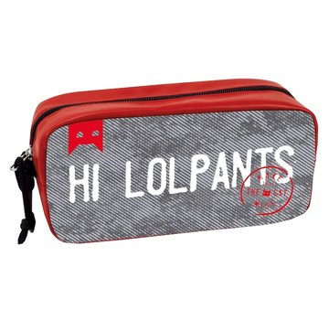 Make that the cat wise Schooletui - grijs/rood