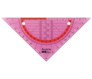 Aristo Ringband geodriehoek - flexibel roze