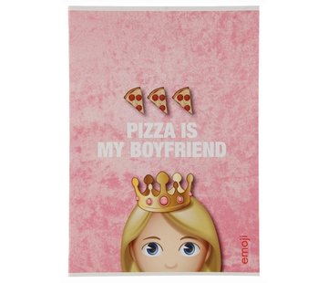 Emoji Girls A4 lijntjes schrift - I don't care