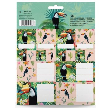 Good vibes  Toucan etiketten en stickers