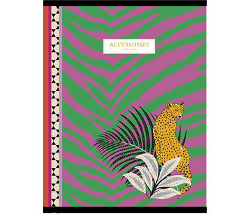 Accessorize Fashion A4 lijntjes schrift  - luipaard
