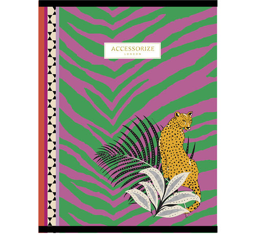 Accessorize Fashion A4 schrift gelinieerd - luipaard
