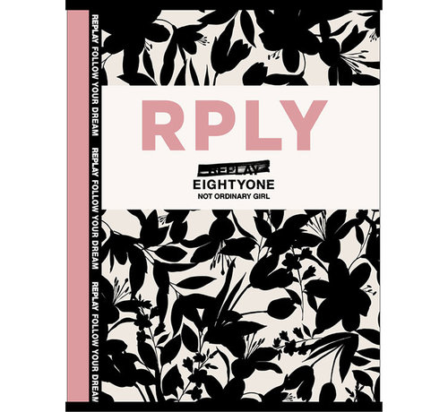 Replay A4 schrift geruit - off white