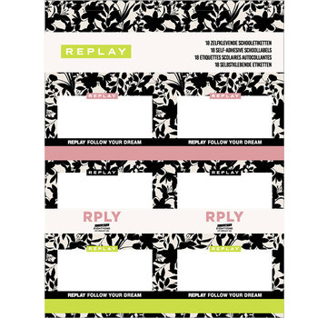 Replay Etiketten - off white