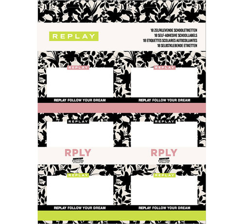 Replay Schooletiketten girls - off white