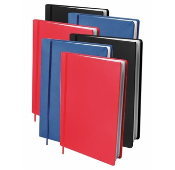 Dresz Voordeelpak rekbaar kaft A4 - rood/zwart/blauw 6x