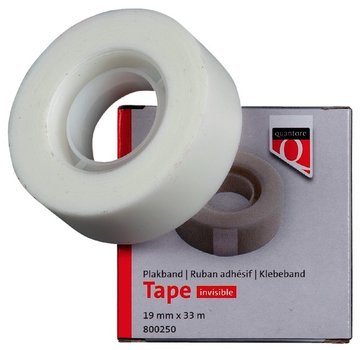 Quantore Onzichtbaar plakband - 19mm x 33m