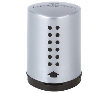Faber Castell Grip 2001 puntenslijper - grijs - compact