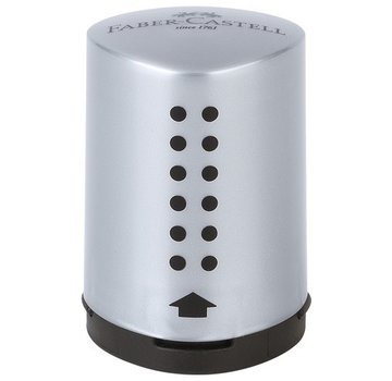 Faber Castell Grip 2001 puntenslijper - grijs - compact