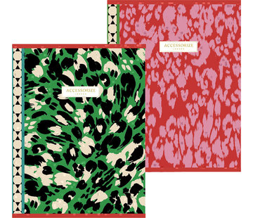 Accessorize Fashion A5 schriften lijn - red/green