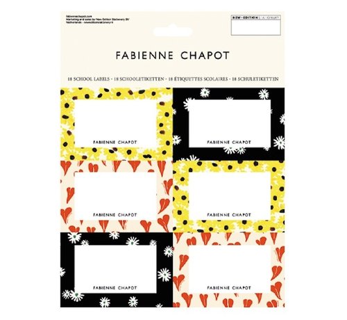 Fabienne Chapot FAB Etiketten - flower & heart