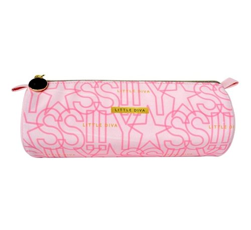 Little Diva Schooletui rond - roze