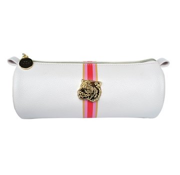 Little Diva Etui rond - wit imitatie leer